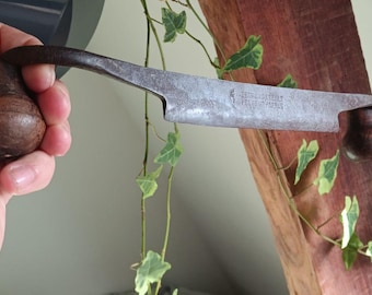 Vintage Woodworking Carpentry Knife PEUGEOT FRERES Mid Century, Hand Tool, Antique Plane, Decor Rustic Style, Carpenter&#39;s Workshop