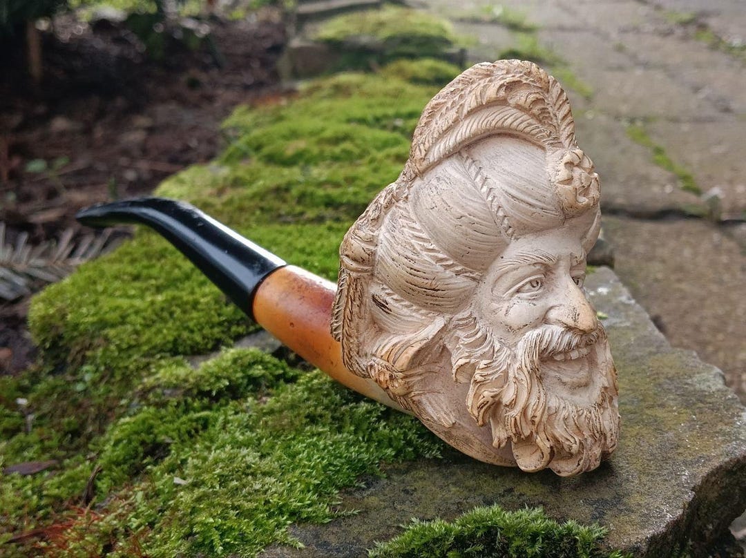 Pipe Artist Vintage Meerschaum Smoking Pipe, Sultan's Head, French Antique Tobacco ...