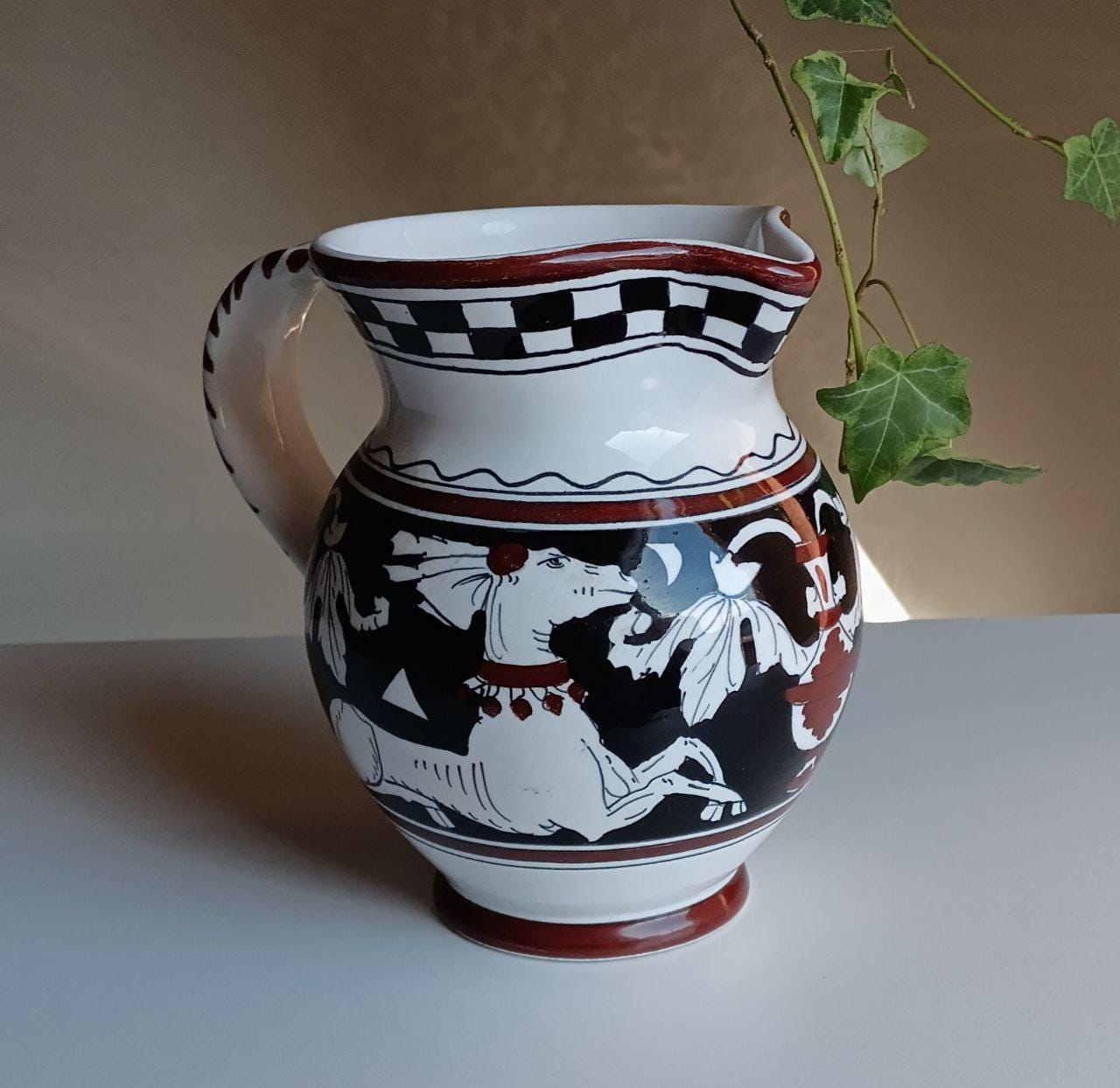 ☆美品☆イタリア製 デルータ陶器 大きな花瓶 花器 花柄 高さ30cm ☆美品☆イタリア製 デルータ陶器 大きな花瓶 花器 花柄 高さ30cm ☆美