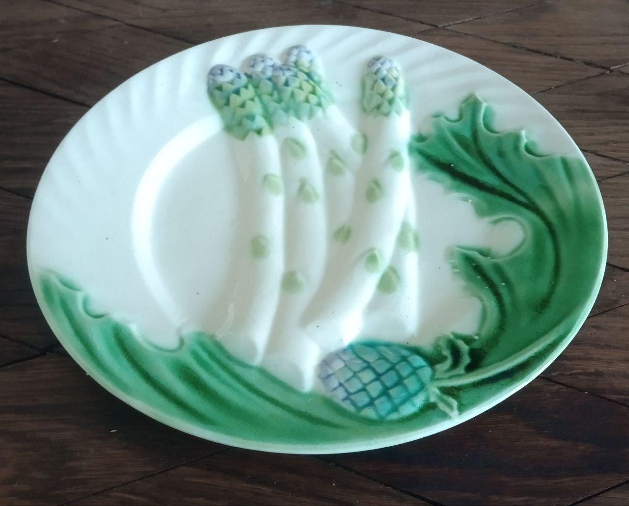 Salins 製ヴィンテージ アーティチョーク アスパラガス プレート