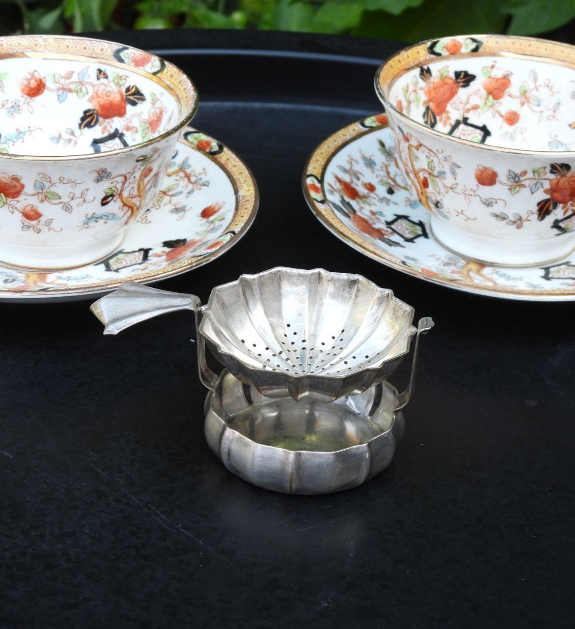 Silver plate tea strainer - Etsy 日本