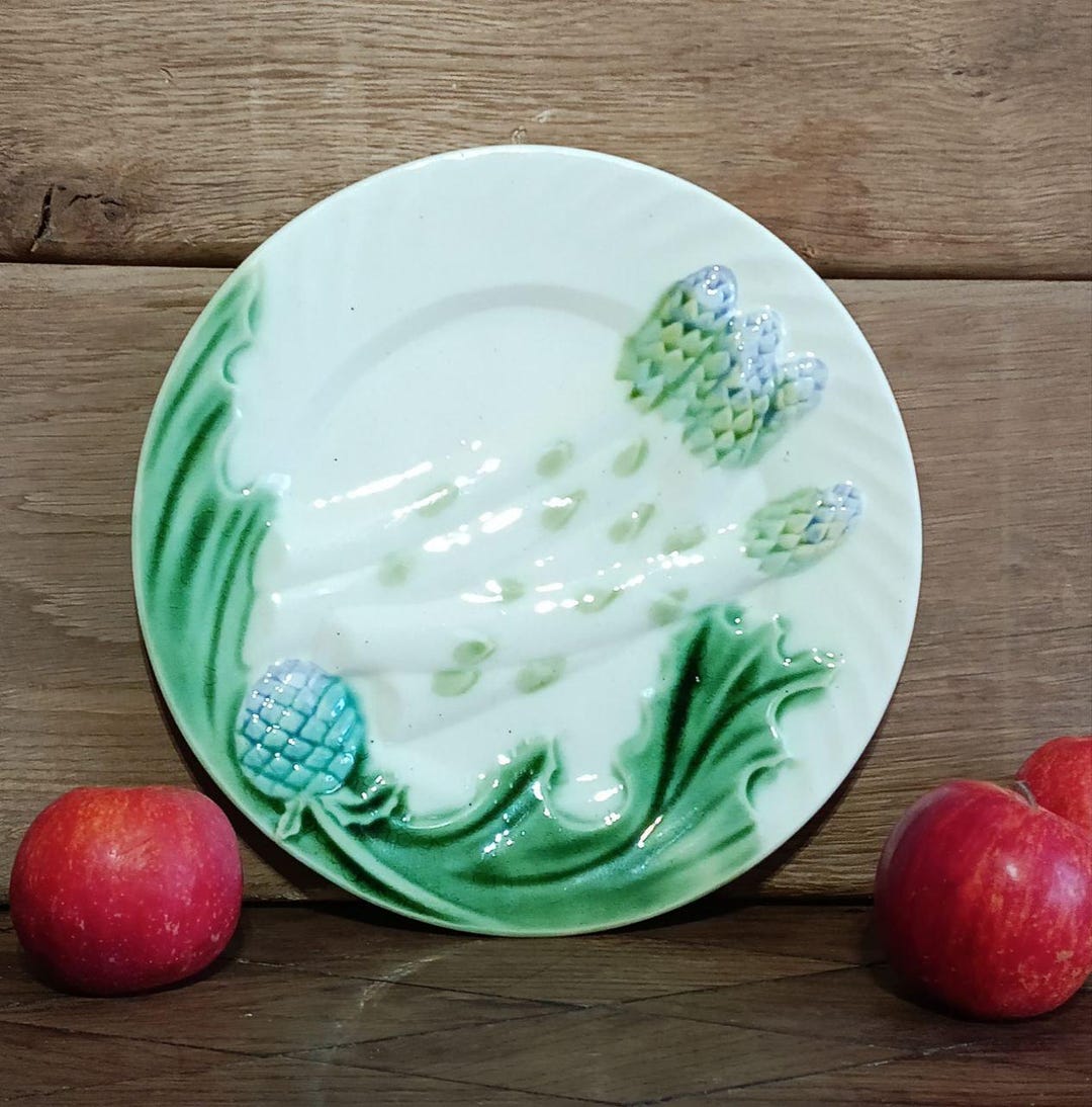 Salins 製ヴィンテージ アーティチョーク アスパラガス プレート