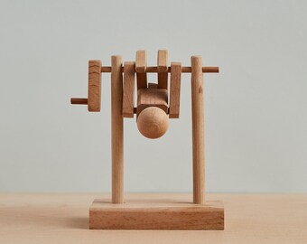 Akrobaten-Spielzeug aus Holz
