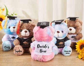 Oso de peluche de graduación personalizado, oso de graduación personalizado, regalos de graduación para graduados, Graduatio2024, regalo de graduación preescolar de jardín de infantes