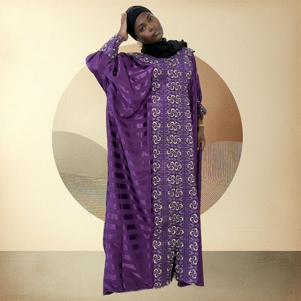 Traditionelles Boubou-Kleid / afrikanischer Kaftan für Frauen