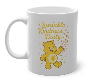 Funshine Bear Coffee Mug – Care Bears Print, Positive Vibes (11oz)