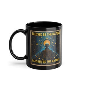 AI Propagandist&#39;s Dream: Vintage Print Mug - Retro AI Art for Tech Lovers, Black Ceramic Coffee Cup, 11oz