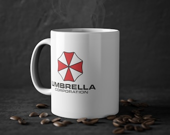 Umbrella Corporation Logo Mug - Resident Evil Gamer Gift