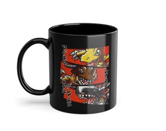 Monster Evolution Coffee Mug: Retro Anime Gamer Gift
