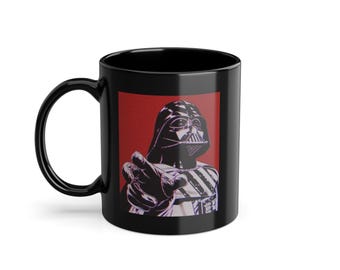 Taza de café de Darth Vader: Taza de cerámica negra de Star Wars (325 ml)