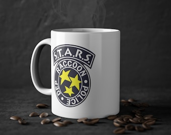 Taza de Resident Evil: Logotipo de S.T.A.R.S. Raccoon City, cerámica de 325 ml