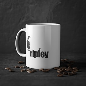 Tazza Ellen Ripley / Tazza da caffè con film alieno / Regalo eroe fantascientifico / Tazza in ceramica bianca, 11 once