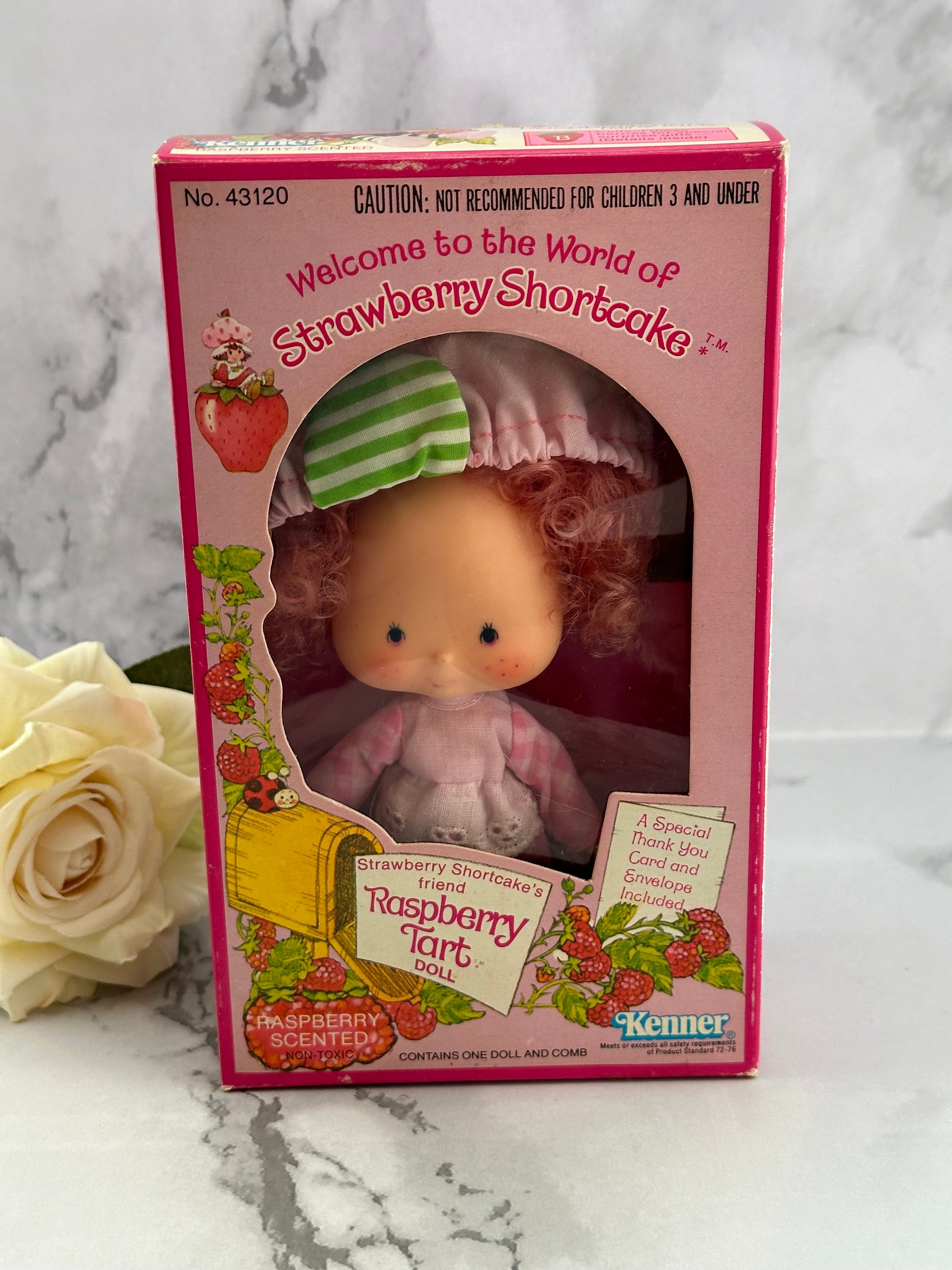 1980年製ヴィンテージのストロベリーショートケーキドール（箱入り