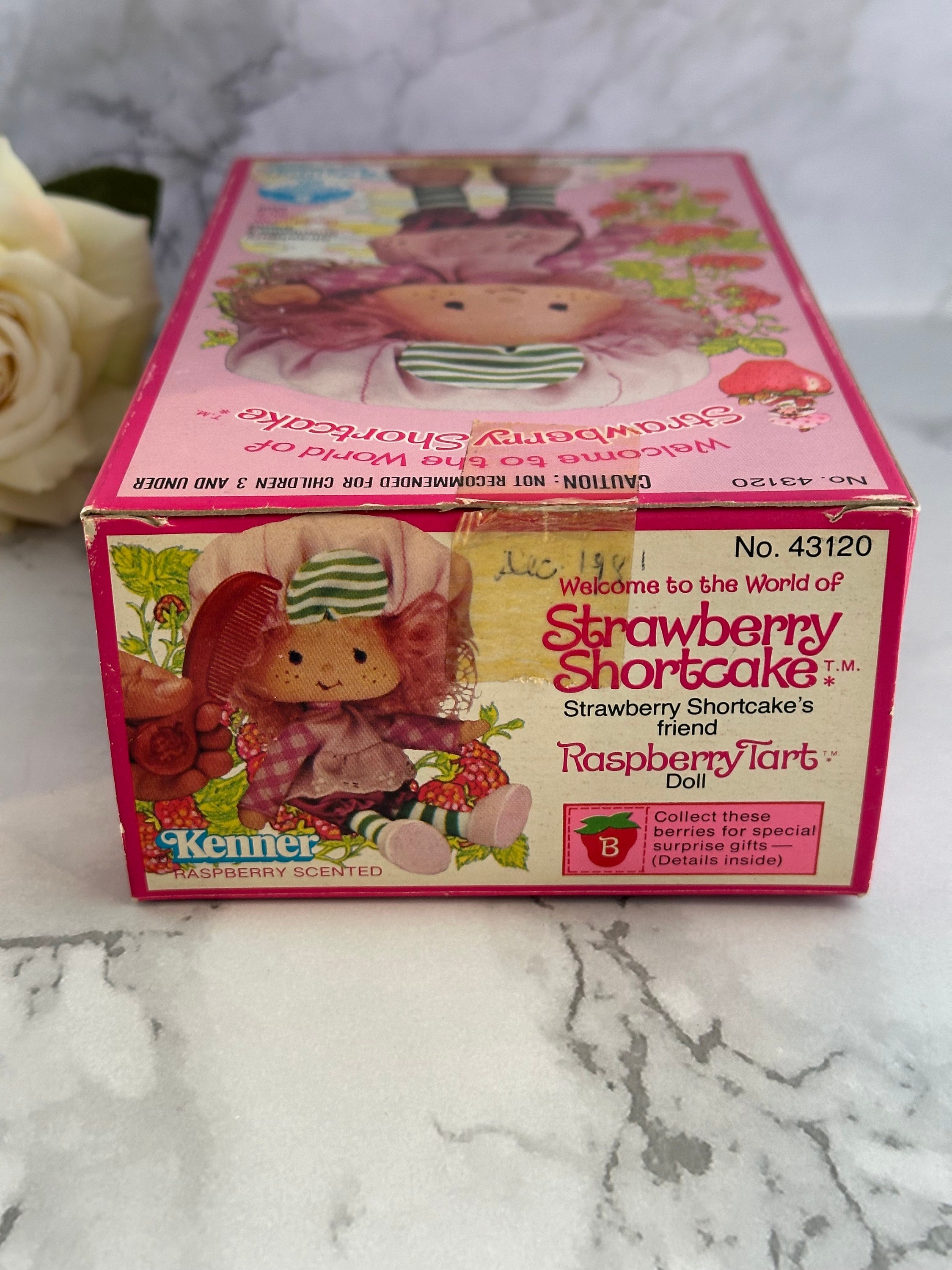 1980年製ヴィンテージのストロベリーショートケーキドール（箱入り
