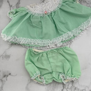 Cabbage Patch Kid Mint Green Dress And Bloomers. Vintage 1980s. HTF. Rare