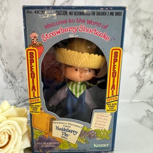 Vintage 1980 Strawberry Shortcake Puppe In Box. Heidelbeer Torte. Selten. Neu in Box