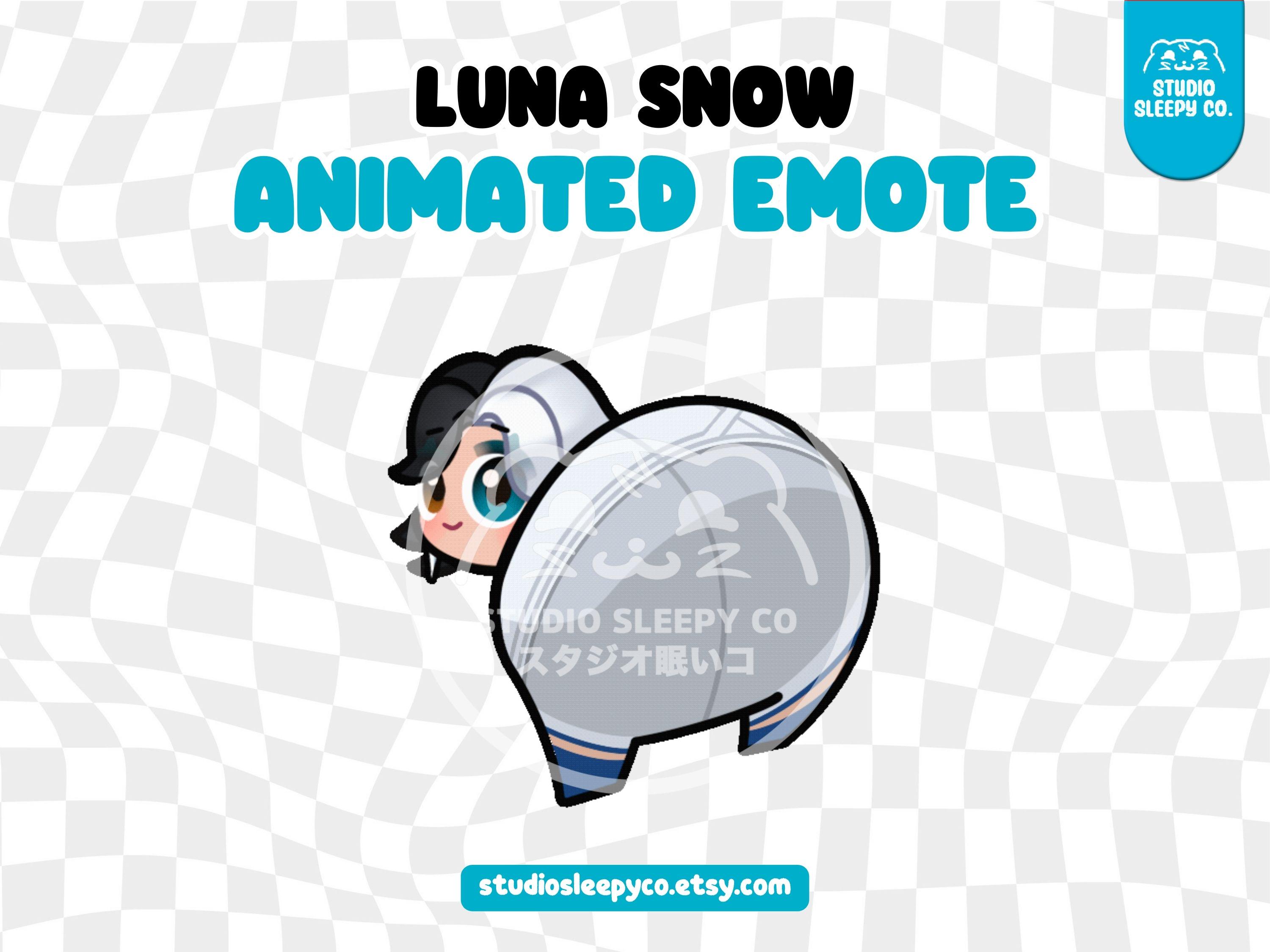 Luna Twerking Animated Emote: Twitch, Discord, YouTube (Digital Download)