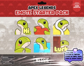 Pacchetto di adesivi emote digitali Nessie di APEX LEGENDS con download immediato per Discord, Twitch, YouTube e streaming