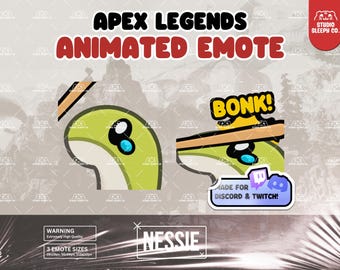 Nessie Bonk Apex Legends Animated Emotes for Discord Twitch Streamers