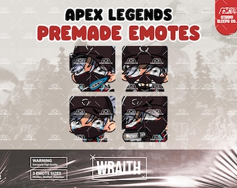 WRAITH 'Street Smart' Apex Legends Emotes for Twitch YouTube Discord Kick Streaming
