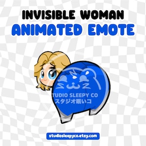 Invisible Woman Twerking Emote for Twitch, Discord, YouTube (Digital Download)