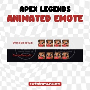 Animerad Loba Heart-emote: Apex Legends Twitch/Discord (digital nedladdning) bild 2