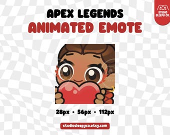 Animated Loba Heart Emote: Apex Legends Twitch/Discord (Digital Download)