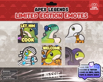 APEX LEGENDS Halloween Nessie Download istantaneo di Emote digitali per Discord Twitch YouTube Streaming