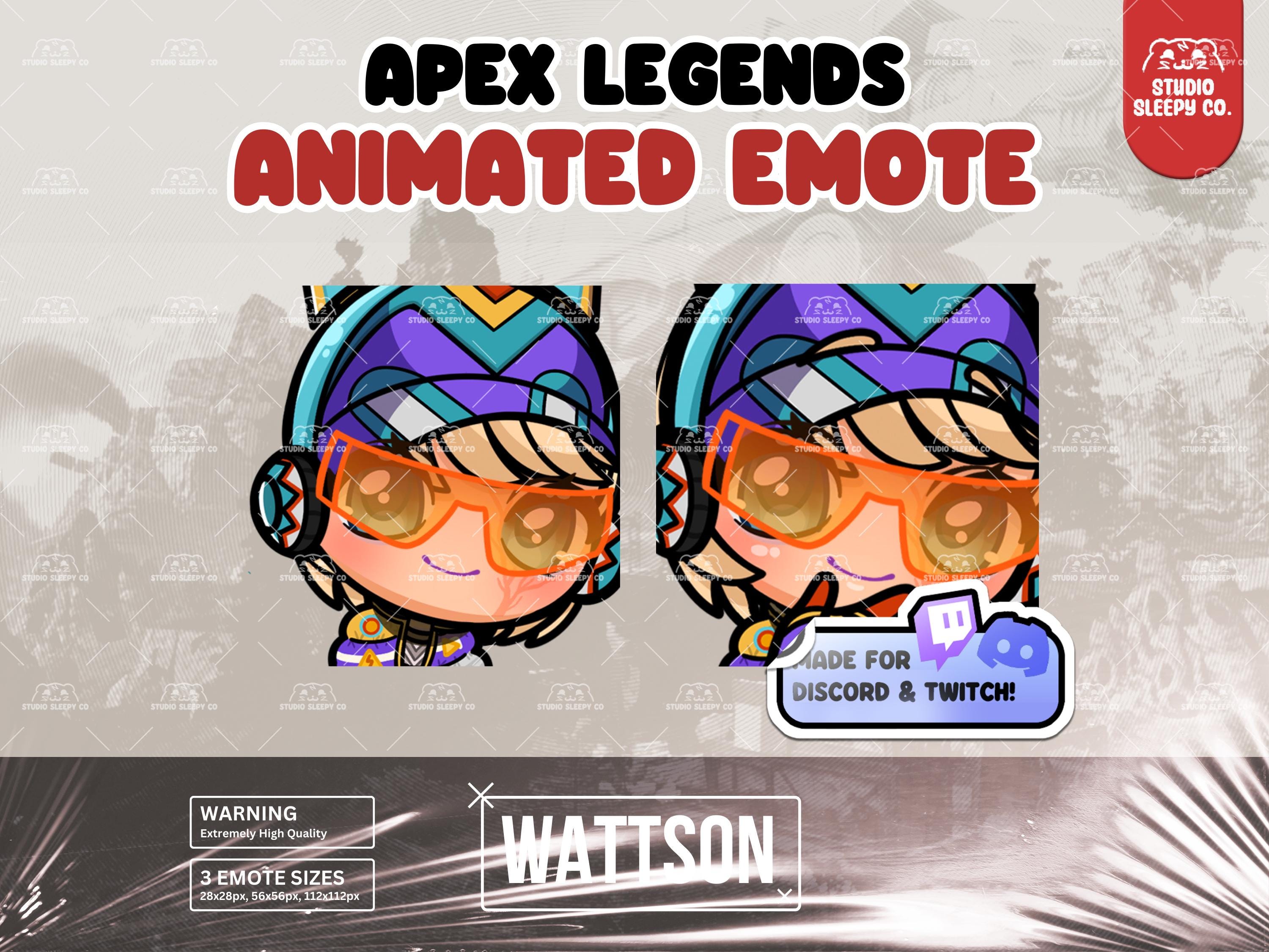 Animated Characters Rizz WATTSON Rizz Thunder Kitty Apex Legends Animated Emote for Twitch ...
