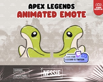 NESSIE Tanz-DinoDance Apex Legends Animierter Emote-Aufkleber für Discord Twitch YouTube
