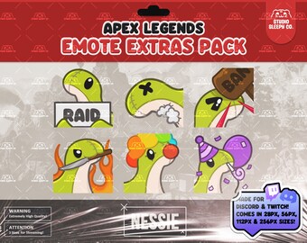 Apex Legends Nessie Emote Sticker Bundle for Twitch, Discord, YouTube (Digital Download)