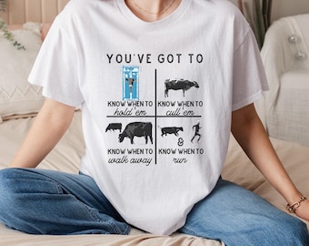 You&#39;ve Got To Know When To Hold&#39;em T-Shirt, Funny Poker Lover Tee, Card Game Enthusiast Shirt