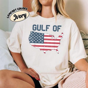 Golf von USA Karte T-Shirt, Amerikanische Karte T-Shirt für Männer Frauen Kinder, USA Geographie Shirt