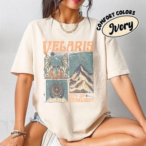 Comfort Colors® Shirt Velaris City of Starlight Acota, the Night Court T- Shirt, Bookworm Shirt, Court of Thorns and Roses, Acotar T-Shirt