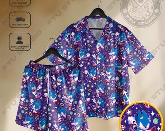 Hedgehog Adventure Japanese Hawaiian Shirt Fantasy Video Game Gifts