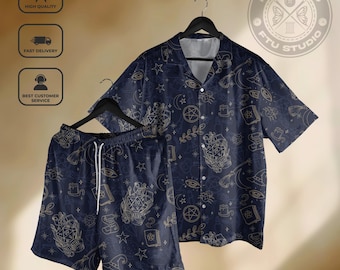 Class Wizard Hawaiian Shirt Shorts Dungeon Master Shirt Play Gaming Gifts