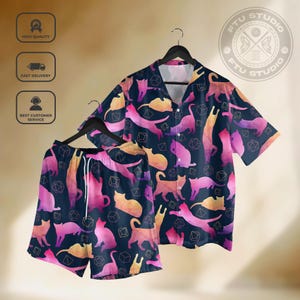Cat Dice Hawaiiaans shirt Dungeon Shirt Collection Fantasy Game Cat Gifts