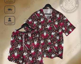 Silksong Mystic Hawaiian Shirt, Hornet Gaming Inspired Streetwear, Video Game Gift