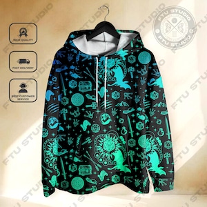 Dungeon Dragon Hoodie Shirt Class Shirt Role Playing Gifts
