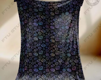 Galaxy Dice Blanket Funny Dice Dungeon Master DD Collection Dice Gifts