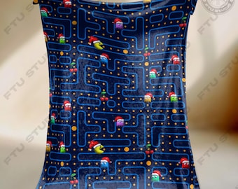 Pac Man Game Blanket Board Game Blanket Game Funny Board Game Pac Man Gifts