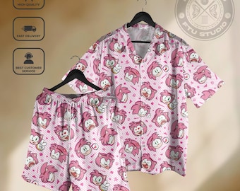 Amy Rose Hawaiian Shirt, Hedgehog Game Streetwear, Tropical Video Game Gift