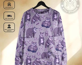 Owlbear Dice Sweatshirt Owlbear Funny Sweatshirt Dungeon Master Fantasy Game Collection