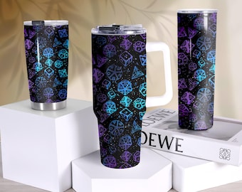 Dice Set Galaxy Tumbler Funny Dice Dungeon Master Dice Accessory Dice Tumbler Gifts