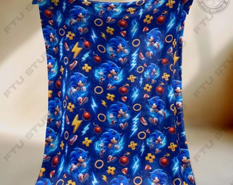 Hedgehog Fleece Blanket: Anime Style Plush Throw, Cozy Bed Sofa Decor