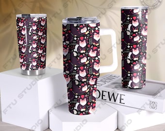 Vaso de acero inoxidable con diseño de erizo chibi, ideal como regalo para gamers.
