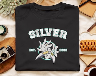 Silver Embroidered T-shirt Custom Hedgehog Gaming Streetwear Baseball Cap 2000s Classic Style