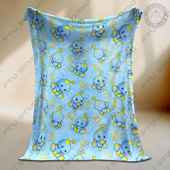 Chao Cute Japanese Blanket Game Blanket Funny Game Video Game Gifts