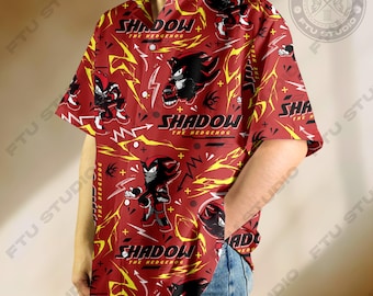 Shadow Hedgehog Japanese Hawaiian Shirt Adventure Fantasy Video Game Gifts