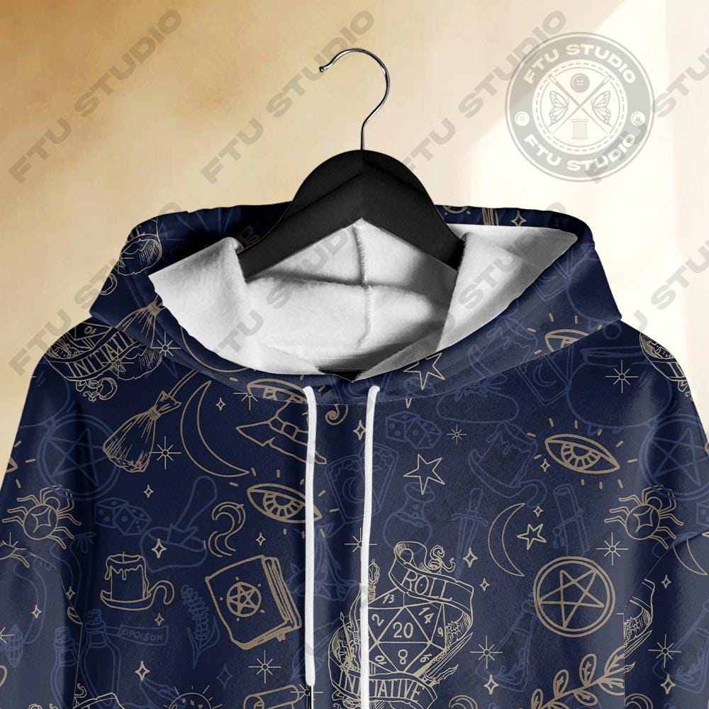 Discover Class Wizard 3D Hoodie, Dungeon Master Gaming Hoodie, Play Gamer Gift